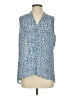 Laundry by Shelli Segal 100% Polyester Blue Sleeveless Blouse Size S - photo 1