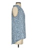Laundry by Shelli Segal 100% Polyester Blue Sleeveless Blouse Size S - photo 4