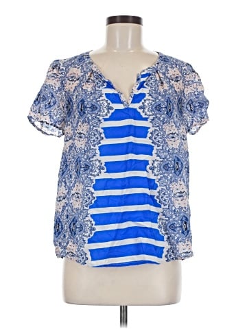 Maeve Short Sleeve Silk Top (view 1)