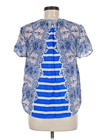 Maeve Short Sleeve Silk Top (view 2)