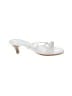 Chaps 100% Leather White Sandals Size 7 1/2 - photo 1