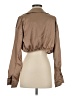 Missguided 100% Polyester Brown Long Sleeve Blouse Size 4 - photo 2