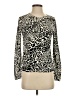 Liz Claiborne 100% Cotton Animal Print Ivory Pullover Sweater Size P Petite - photo 1