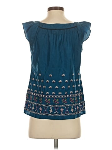 Floreat Sleeveless Silk Top (view 2)