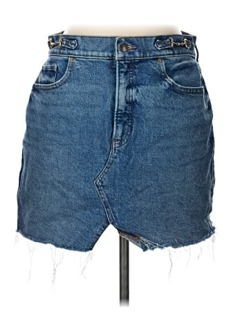Express Denim Skirt (view 1)