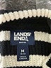 Lands' End 100% Cotton Stripes Black Pullover Sweater Size M - photo 7