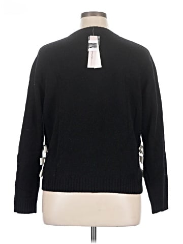 Aqua Cashmere Pullover Sweater (view 2)