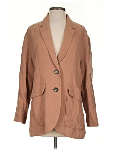 Madewell Cotton-Linen Relaxed Larsen Blazer (view 1)