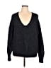 Nordstrom Metallic Black Pullover Sweater Size XL - photo 1