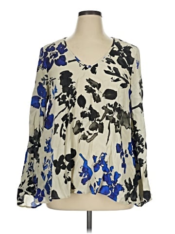 Karen Kane Long Sleeve Blouse (view 1)