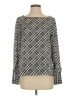 Express 100% Polyester Argyle Gray Long Sleeve Blouse Size XS - photo 1
