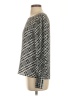 Express 100% Polyester Argyle Gray Long Sleeve Blouse Size XS - photo 5