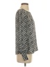 Express 100% Polyester Argyle Gray Long Sleeve Blouse Size XS - photo 4