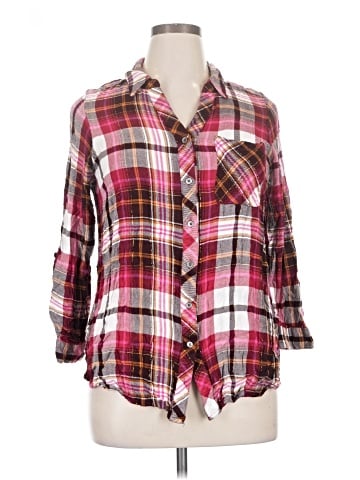 Intro 3/4 Sleeve Button-Down Shirt (view 1)