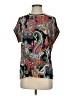 Johnny Was Paisley Black Short Sleeve Blouse Size S - photo 1