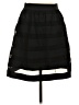 Bebe Stripes Black Casual Skirt Size 2 - photo 1