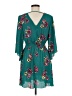 Bailey Blue 100% Polyester Floral Teal Casual Dress Size M - photo 2