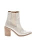 Crown Vintage Ivory Ankle Boots Size 7 1/2 - photo 1
