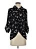 Iz Byer 100% Polyester Floral Black 3/4 Sleeve Blouse Size XS - photo 1
