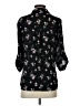 Iz Byer 100% Polyester Floral Black 3/4 Sleeve Blouse Size XS - photo 2