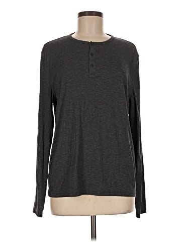 Alfani Long Sleeve Henley (view 1)
