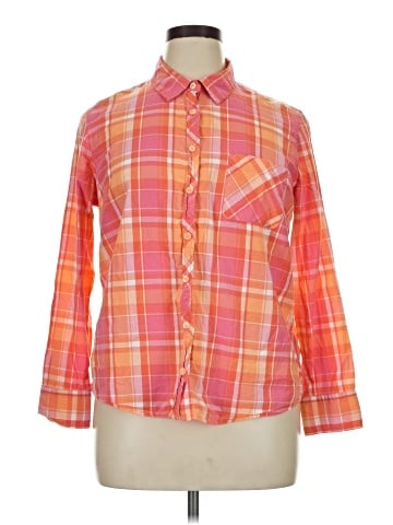 Faded Glory Long Sleeve Button-Down Shirt (view 1)
