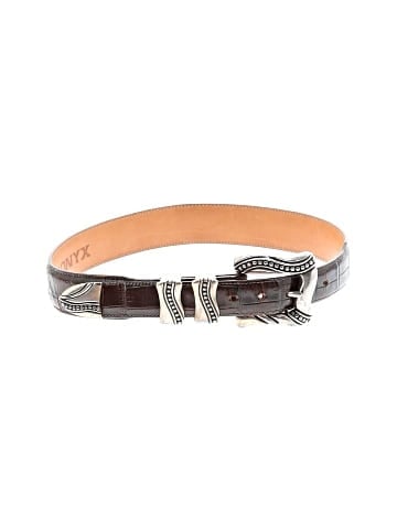 Onyx Leather Belt (view 1)