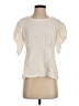 Hinge 100% Viscose Ivory Short Sleeve Blouse Size S - photo 1