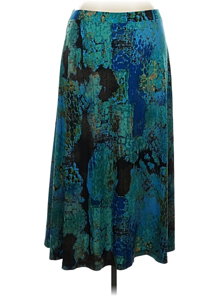 Pre-owned Kasper Casual Skirt In Teal