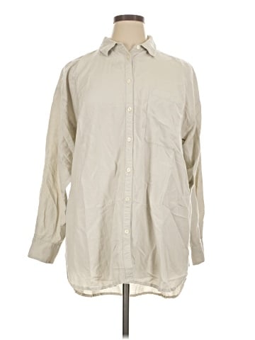 Ann Taylor LOFT Long Sleeve Button-Down Shirt (view 1)
