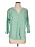 L.L.Bean Green 3/4 Sleeve Blouse Size L - photo 1