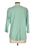 L.L.Bean Green 3/4 Sleeve Blouse Size L - photo 2