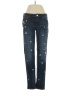 White House Black Market Floral Blue Jeans Size 4 - photo 1