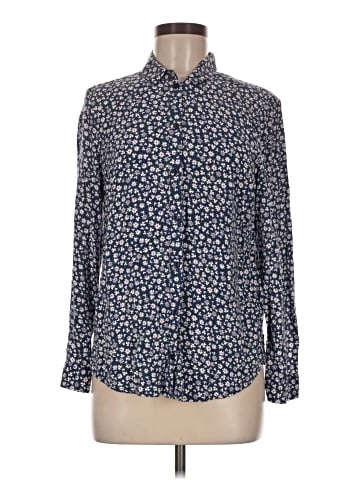 Topshop Long Sleeve Button-Down Shirt (view 1)
