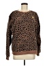 Nike 100% Polyester Animal Print Brown Pullover Sweater Size M - photo 1