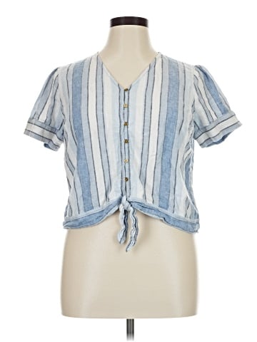 MICHAEL Michael Kors Short Sleeve Blouse (view 1)