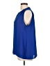 Chaus 100% Polyester Blue Sleeveless Blouse Size L - photo 5