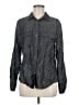 Ivanka Trump Gray Long Sleeve Button-Down Shirt Size M - photo 1