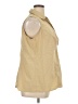 Apt. 9 Tan Sleeveless Button-Down Shirt Size 1X - photo 4