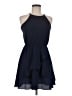 Iz Byer Solid Blue Casual Dress Size M - photo 1