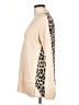 Derek Lam Animal Print Tan Ivory Pullover Sweater Size L (estimated) - photo 5
