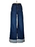 Just Black Color Block Blue Jeans Size 26 waist - photo 1