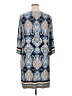 Studio One Paisley Blue Casual Dress Size XL - photo 2