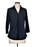 J. McLaughlin Solid Blue 3/4 Sleeve Blouse Size L - photo 1
