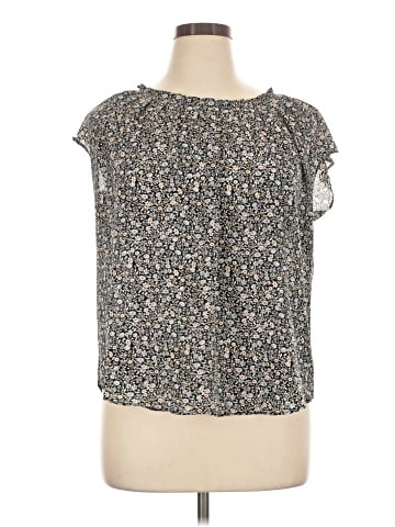 LC Lauren Conrad Short Sleeve Blouse (view 1)