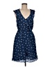 BCBGeneration 100% Polyester Print Blue Casual Dress Size M - photo 1
