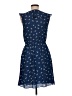 BCBGeneration 100% Polyester Print Blue Casual Dress Size M - photo 2