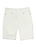 Coldwater Creek Solid Ivory White Khaki Shorts Size 12 - photo 1