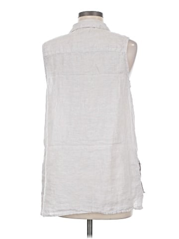 Jones & Co Sleeveless Button-Down Shirt (view 2)