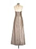 Amsale Metallic Silver Cocktail Dress Size 6 - photo 2